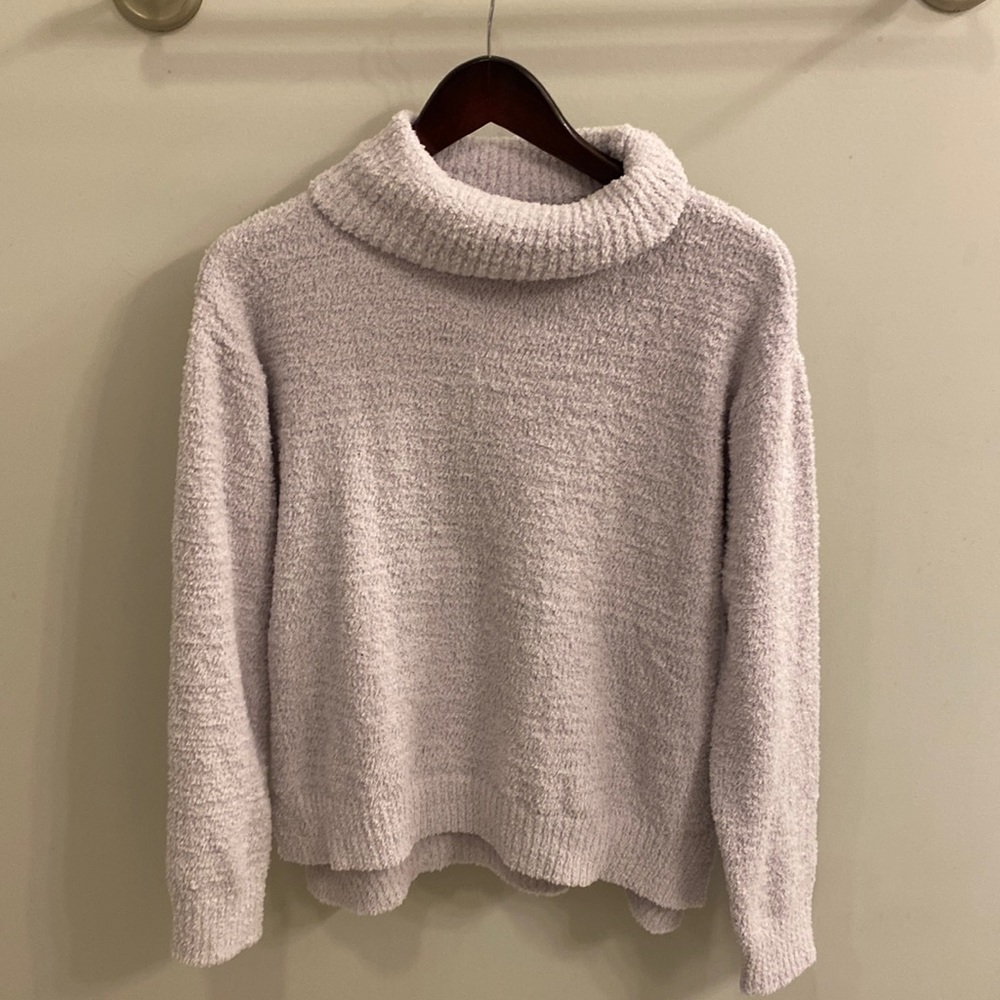 Pink Lily Fuzzy Turtleneck Sweater Medium